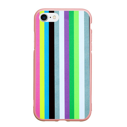 Чехол iPhone 7/8 матовый Множество цветов / 3D-Светло-розовый – фото 1