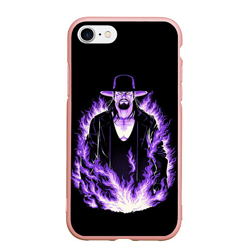 Чехол iPhone 7/8 матовый The phenom undertaker / 3D-Светло-розовый – фото 1