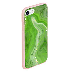 Чехол iPhone 7/8 матовый Изумруд, цвет: 3D-светло-розовый — фото 2