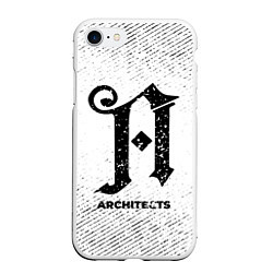 Чехол iPhone 7/8 матовый Architects с потертостями на светлом фоне