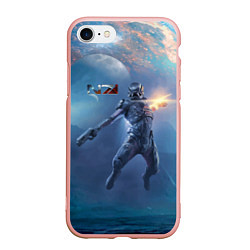 Чехол iPhone 7/8 матовый Mass Effect Andromeda - Character, цвет: 3D-светло-розовый