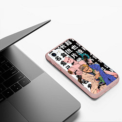 Чехол iPhone 7/8 матовый Кирай Йошикаге - JOJO, цвет: 3D-светло-розовый — фото 2