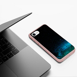 Чехол iPhone 7/8 матовый Deep stars, цвет: 3D-светло-розовый — фото 2