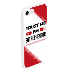 Чехол iPhone 7/8 матовый Trust me Im entrepreneur white, цвет: 3D-белый — фото 2
