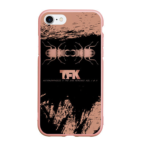 Чехол iPhone 7/8 матовый Thousand Foot Krutch Metamorphosis / 3D-Светло-розовый – фото 1