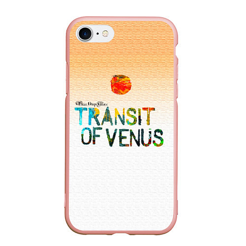 Чехол iPhone 7/8 матовый Transit of Venus - Three Days Grace / 3D-Светло-розовый – фото 1