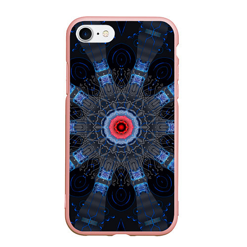 Чехол iPhone 7/8 матовый Сайфай технология / 3D-Светло-розовый – фото 1
