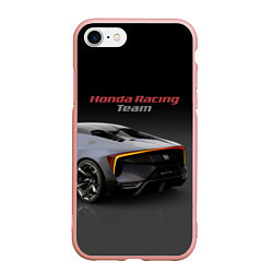 Чехол iPhone 7/8 матовый Honda Racing Team - Japan, цвет: 3D-светло-розовый