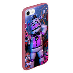 Чехол iPhone 7/8 матовый Фантайм Фредди, цвет: 3D-малиновый — фото 2