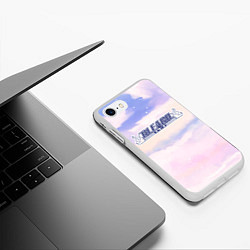 Чехол iPhone 7/8 матовый Bleach sky clouds, цвет: 3D-белый — фото 2