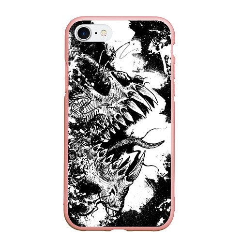 Чехол iPhone 7/8 матовый Демоны внутри тебя / 3D-Светло-розовый – фото 1