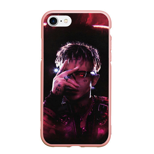 Чехол iPhone 7/8 матовый Кибер Сайонара / 3D-Светло-розовый – фото 1