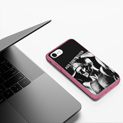 Чехол iPhone 7/8 матовый Уничтожитель, цвет: 3D-малиновый — фото 2