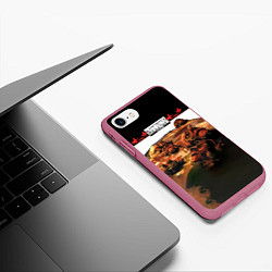 Чехол iPhone 7/8 матовый Шестой лесничий - Алиса, цвет: 3D-малиновый — фото 2