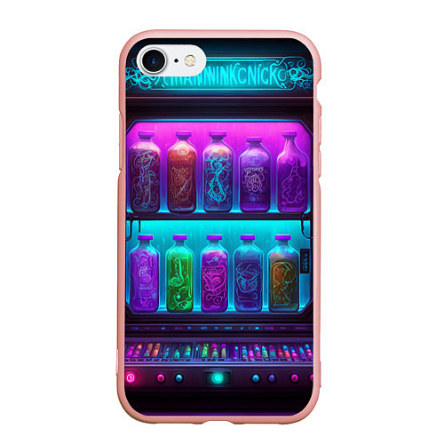 Чехол iPhone 7/8 матовый Волшебный бар / 3D-Светло-розовый – фото 1