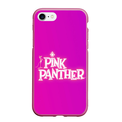 Чехол iPhone 7/8 матовый Pink panther / 3D-Малиновый – фото 1