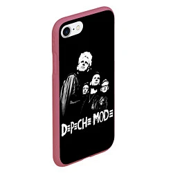 Чехол iPhone 7/8 матовый Depeche Mode Violator, цвет: 3D-малиновый — фото 2