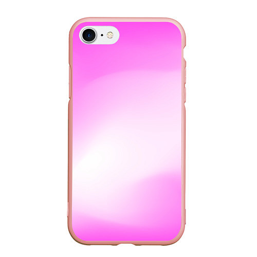 Чехол iPhone 7/8 матовый Градиент розовый / 3D-Светло-розовый – фото 1