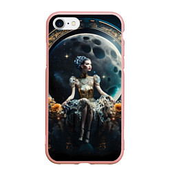 Чехол iPhone 7/8 матовый Лунная принцесса - нейросеть