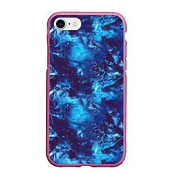 Чехол iPhone 7/8 матовый Холодная вода, цвет: 3D-малиновый