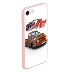 Чехол iPhone 7/8 матовый Классический хот род на базе Ford F-1, цвет: 3D-светло-розовый — фото 2