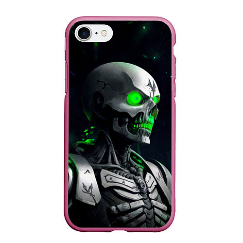 Чехол iPhone 7/8 матовый Necron / 3D-Малиновый – фото 1