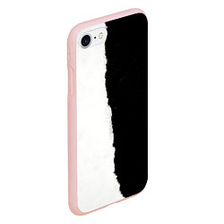 Чехол iPhone 7/8 матовый Вертикально оторванный лист бумаги, цвет: 3D-светло-розовый — фото 2