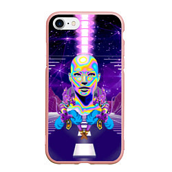 Чехол iPhone 7/8 матовый Goddess with two Beerus - vaporwave, цвет: 3D-светло-розовый