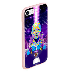 Чехол iPhone 7/8 матовый Goddess with two Beerus - vaporwave, цвет: 3D-светло-розовый — фото 2