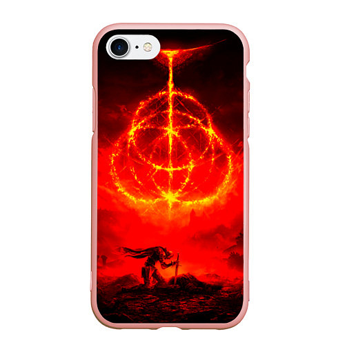 Чехол iPhone 7/8 матовый Elden Ring dark / 3D-Светло-розовый – фото 1