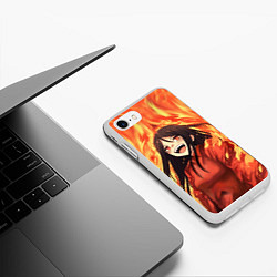 Чехол iPhone 7/8 матовый Alma Wade fire, цвет: 3D-белый — фото 2