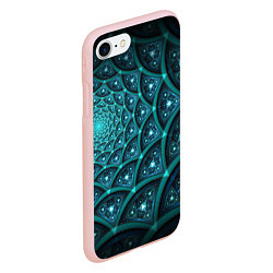 Чехол iPhone 7/8 матовый Андромеда, цвет: 3D-светло-розовый — фото 2