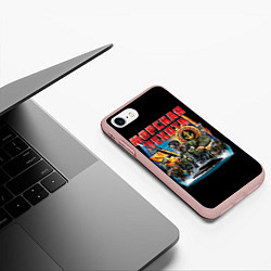 Чехол iPhone 7/8 матовый ВМФ - морская пехота, цвет: 3D-светло-розовый — фото 2