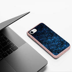 Чехол iPhone 7/8 матовый Смешение молекул midjourney, цвет: 3D-светло-розовый — фото 2