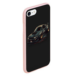 Чехол iPhone 7/8 матовый Nissan Skyline 2000 gtr, цвет: 3D-светло-розовый — фото 2