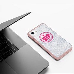 Чехол iPhone 7/8 матовый Vip, цвет: 3D-светло-розовый — фото 2