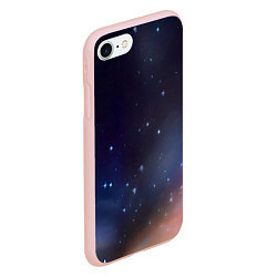 Чехол iPhone 7/8 матовый Космическое полотно, цвет: 3D-светло-розовый — фото 2