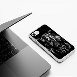 Чехол iPhone 7/8 матовый Велес: Бог трёх Миров, цвет: 3D-белый — фото 2