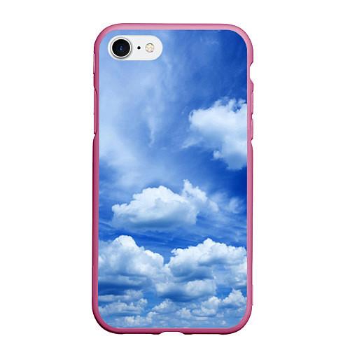 Чехол iPhone 7/8 матовый Небесный свод / 3D-Малиновый – фото 1