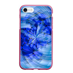 Чехол iPhone 7/8 матовый Геометрическое цунами, цвет: 3D-малиновый