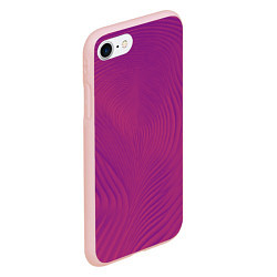 Чехол iPhone 7/8 матовый Фантазия в пурпурном, цвет: 3D-светло-розовый — фото 2