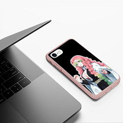 Чехол iPhone 7/8 матовый Мицури канроджи - минимализм, цвет: 3D-светло-розовый — фото 2