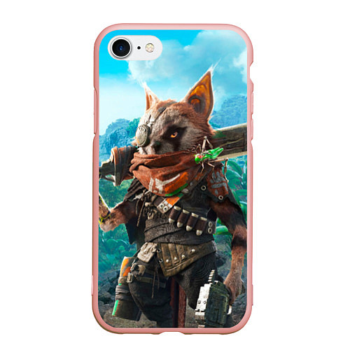 Чехол iPhone 7/8 матовый Biomutant / 3D-Светло-розовый – фото 1