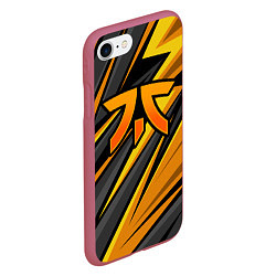 Чехол iPhone 7/8 матовый Fnatic - киберспорт желтый, цвет: 3D-малиновый — фото 2