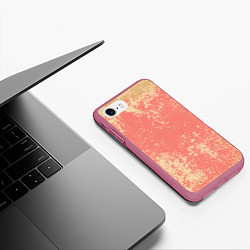 Чехол iPhone 7/8 матовый Crema pattern, цвет: 3D-малиновый — фото 2