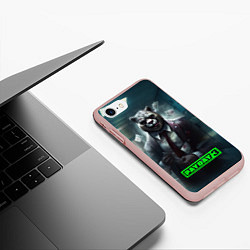 Чехол iPhone 7/8 матовый Payday 3 crazy bear, цвет: 3D-светло-розовый — фото 2