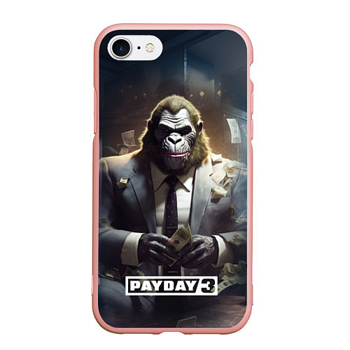 Чехол iPhone 7/8 матовый Gorilla Payday 3 / 3D-Светло-розовый – фото 1