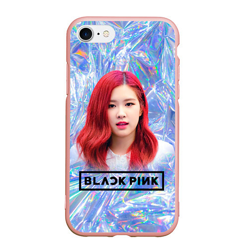 Чехол iPhone 7/8 матовый Blackpink Rose / 3D-Светло-розовый – фото 1