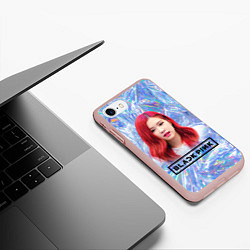 Чехол iPhone 7/8 матовый Blackpink Rose, цвет: 3D-светло-розовый — фото 2