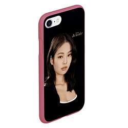 Чехол iPhone 7/8 матовый Blackpink Jennie sportswoman, цвет: 3D-малиновый — фото 2